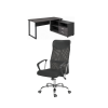 Lindo Combo Deal: L-Shape Desk+HB Chair